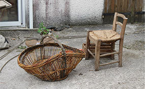 1890年代フランス製編み籠