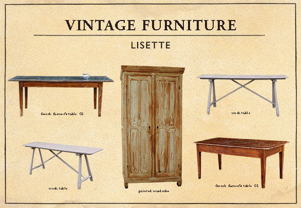 リゼッタのヴィンテージ家具