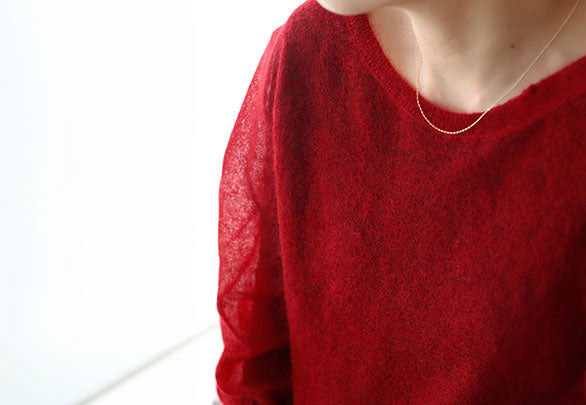 シアーな軽さに上質なあたたさ。冬のキッドモヘヤ