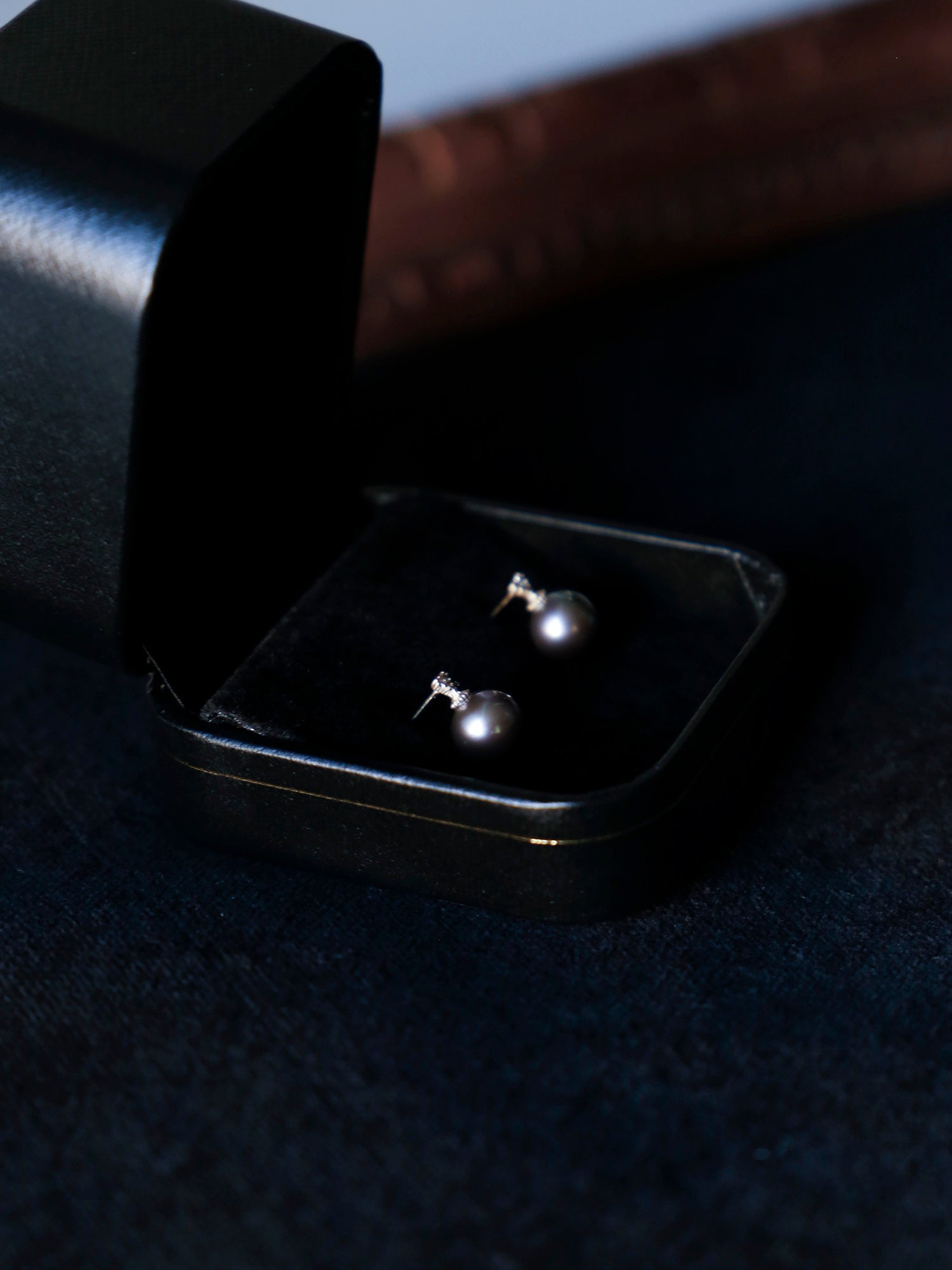 ピアス/南洋パールGRAY1