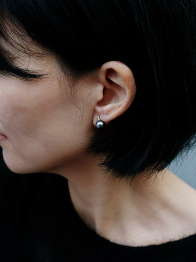 ピアス/南洋パールGRAY1