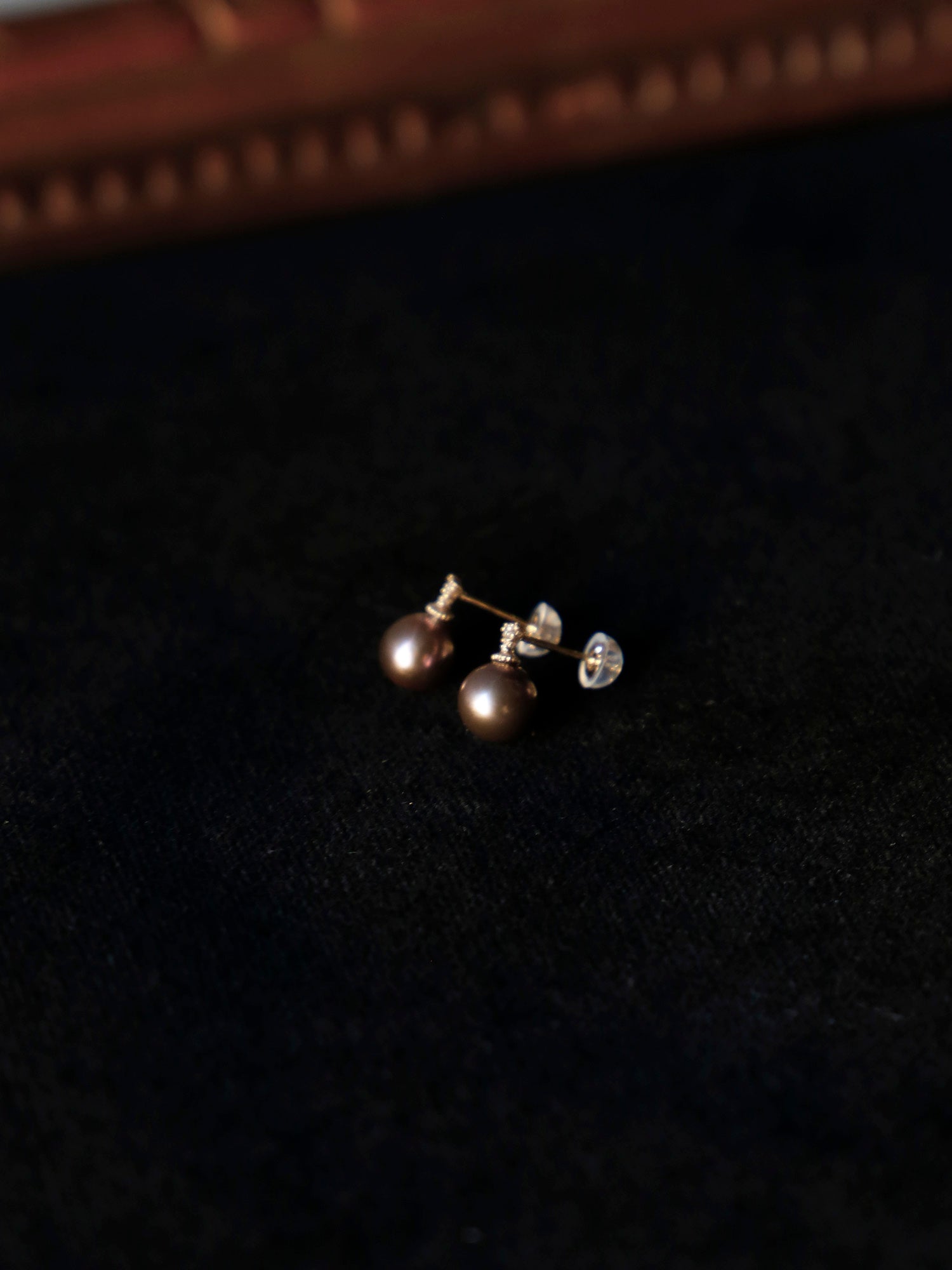 ピアス/南洋パールGRAY2