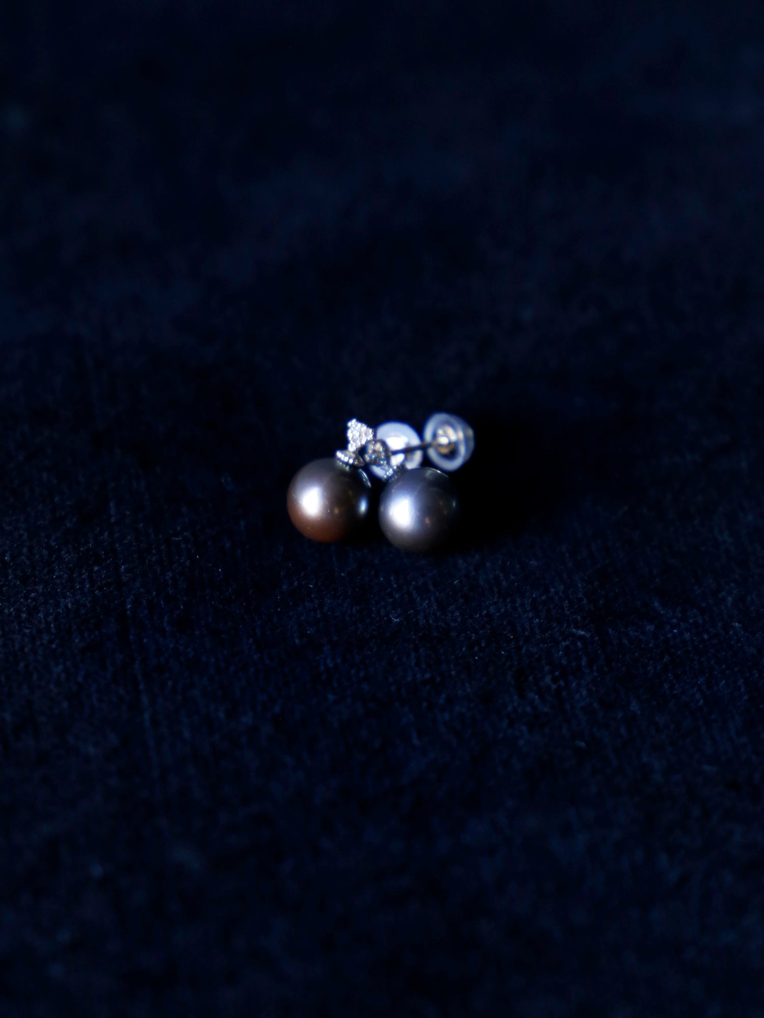 ピアス/南洋パールGRAY3