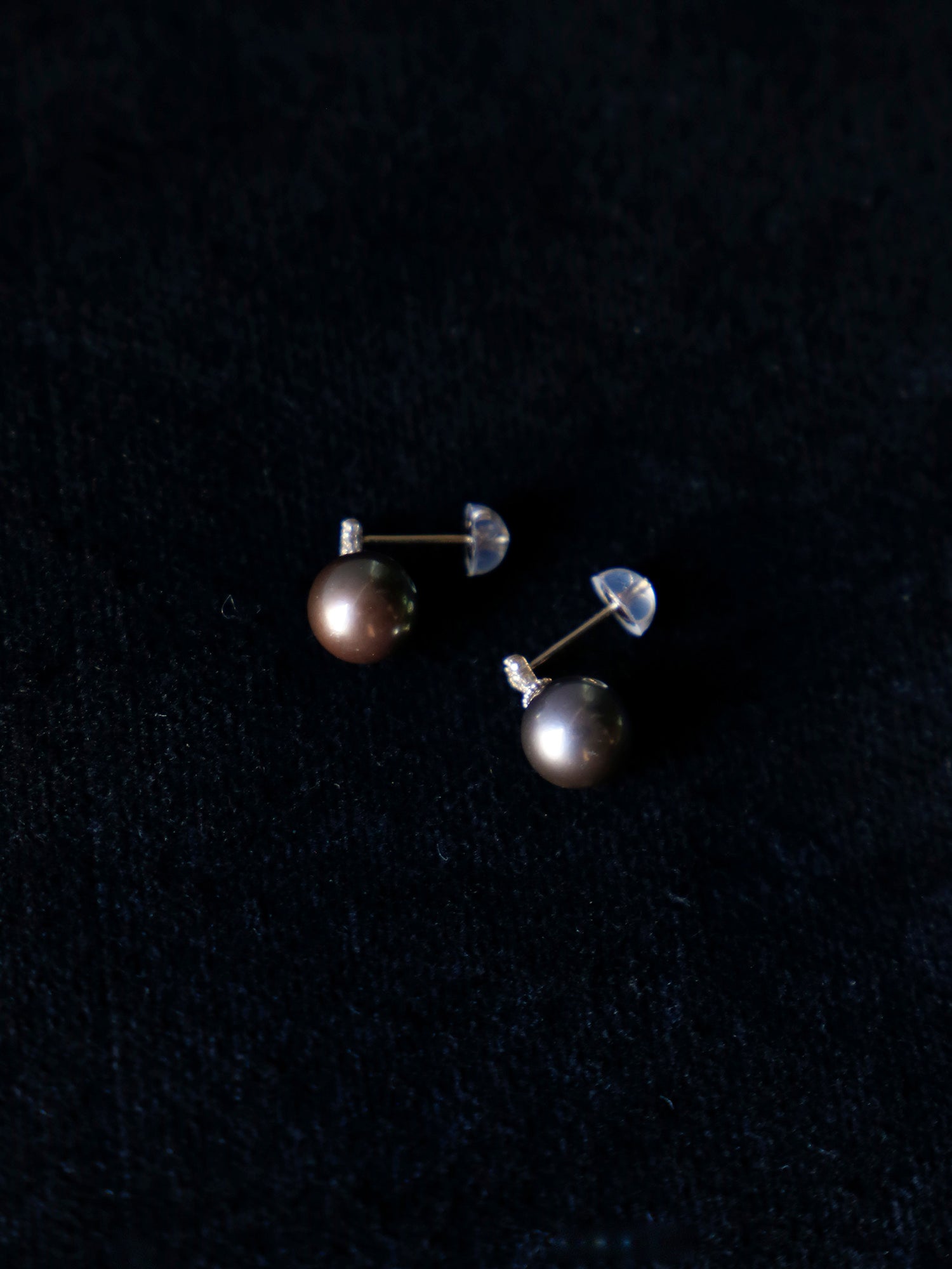 ピアス/南洋パールGRAY3