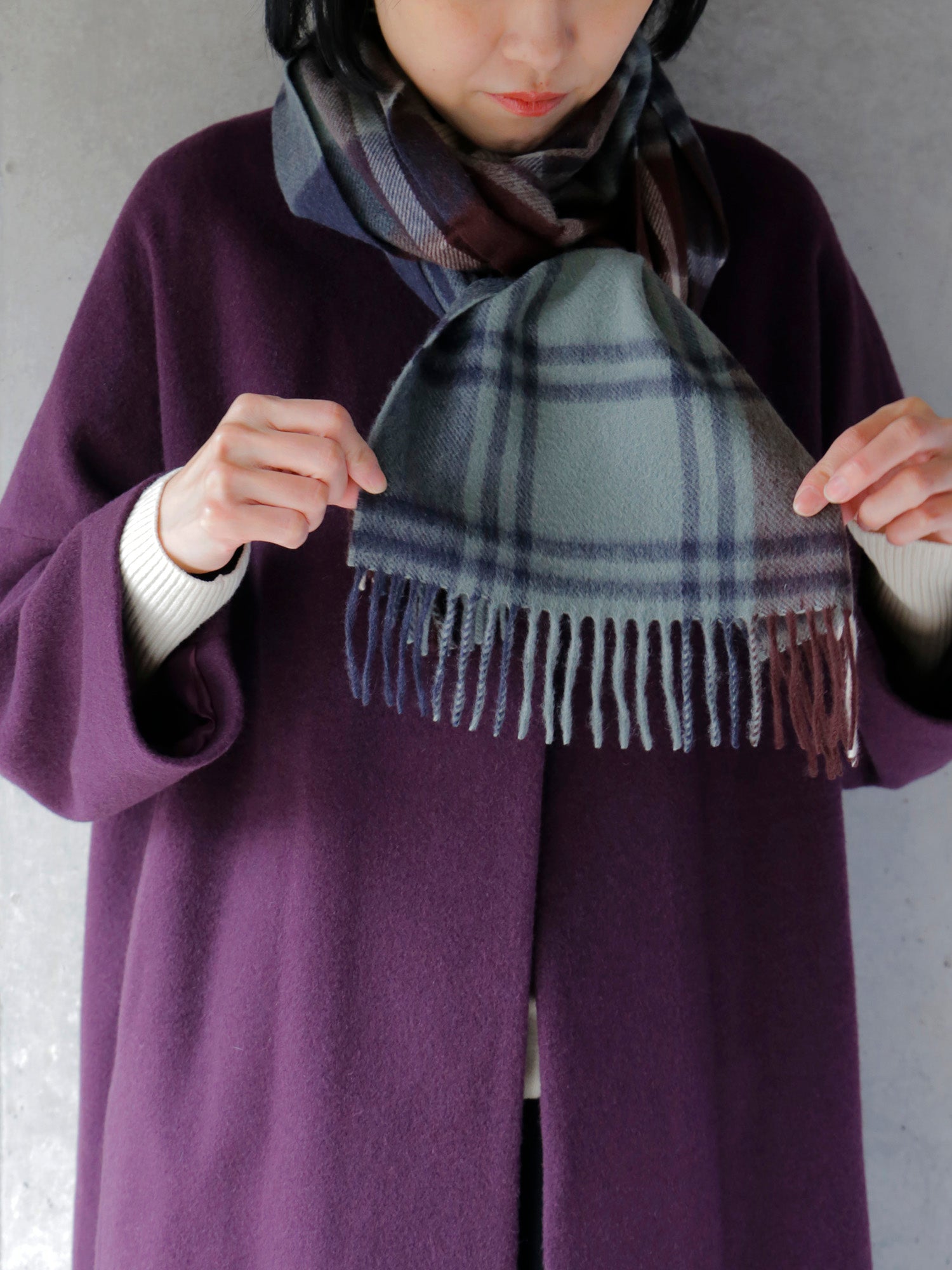 SAGE/BURGUNDY<br>コート：ノヴェッラ（身長166cm）