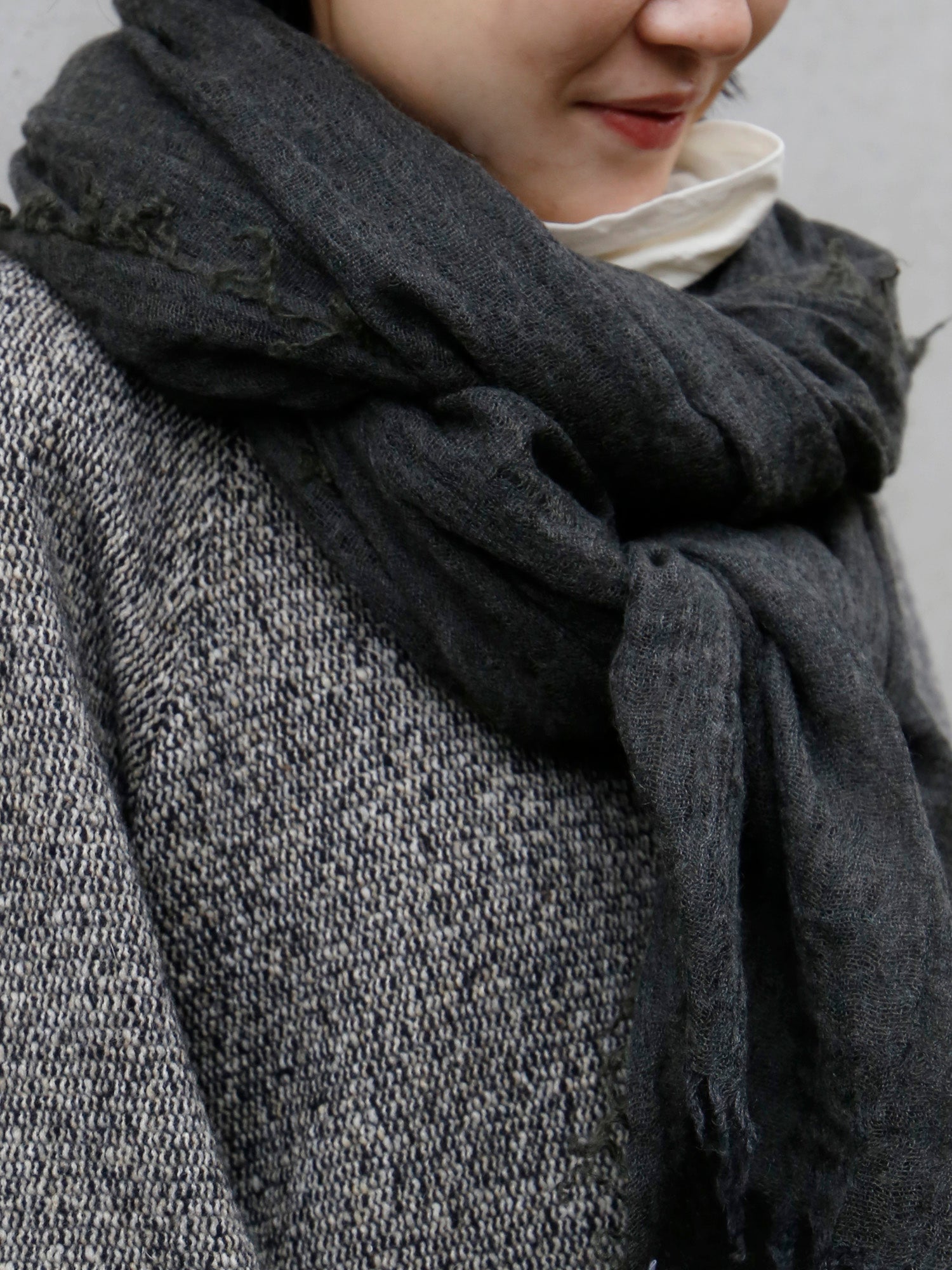 Botto Giuseppe カシミアシルクストール 200×130cm