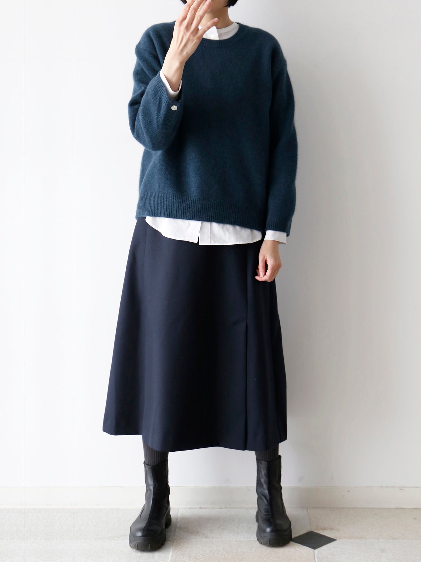 新品 2018AW 完売 LISETTE / リゼッタ Botto Giuseppe カシミアストール ベージュ * 未使用 マフラー　ショール Lisette リゼッタ コットン リネン ワンピース 36