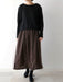 カットソー：HÉRNI No.30 ロングスリーブ<br>スカート：ノエリア（身長166cm）