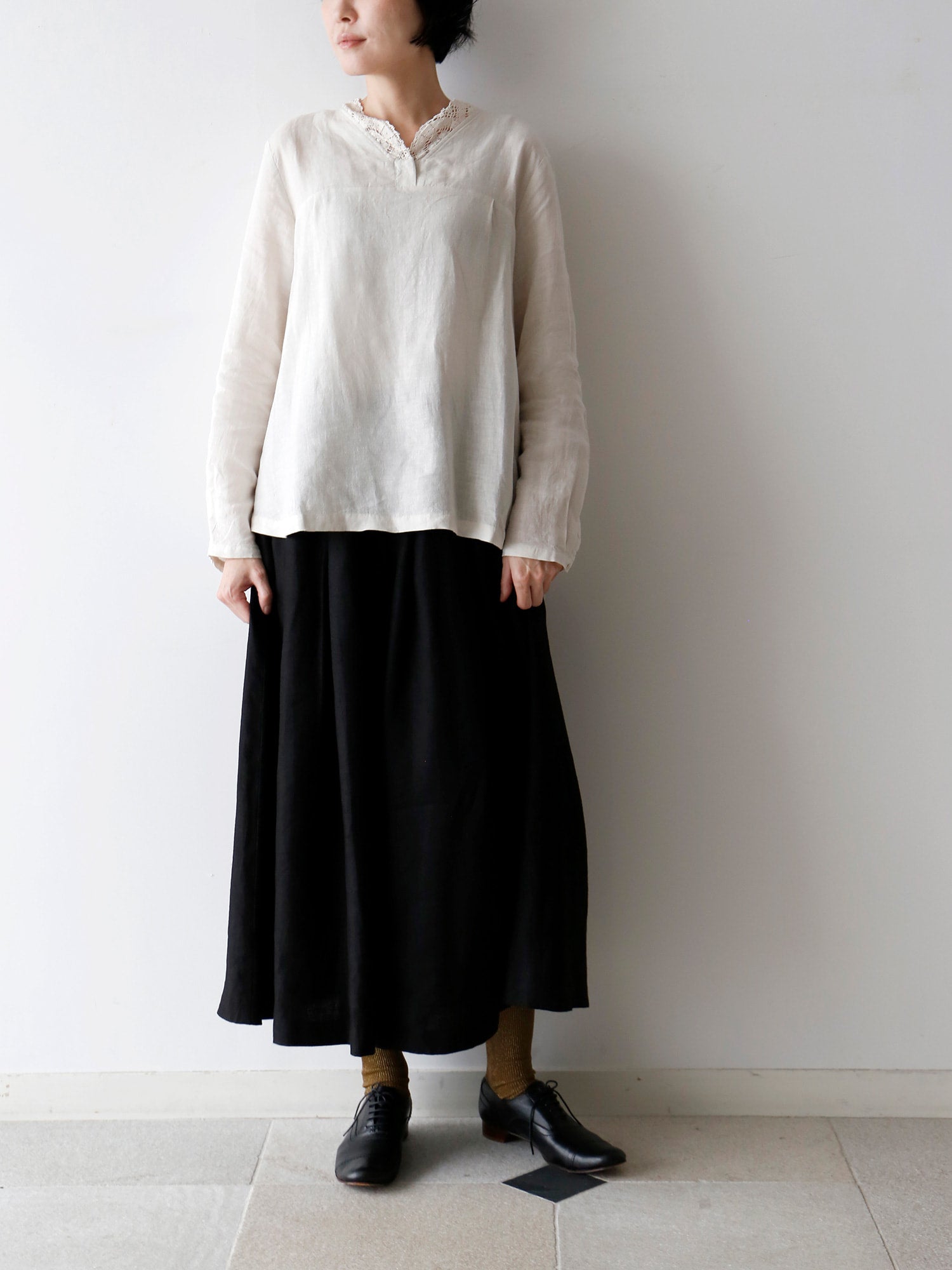 ノアール38（身長166cm）<br>ブラウス：ジル