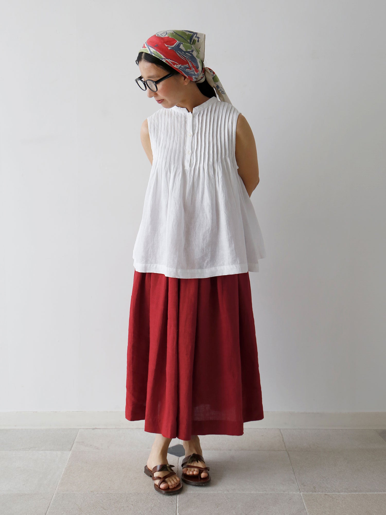 ルージュ（身長153cm）<br>ブラウス：フィン