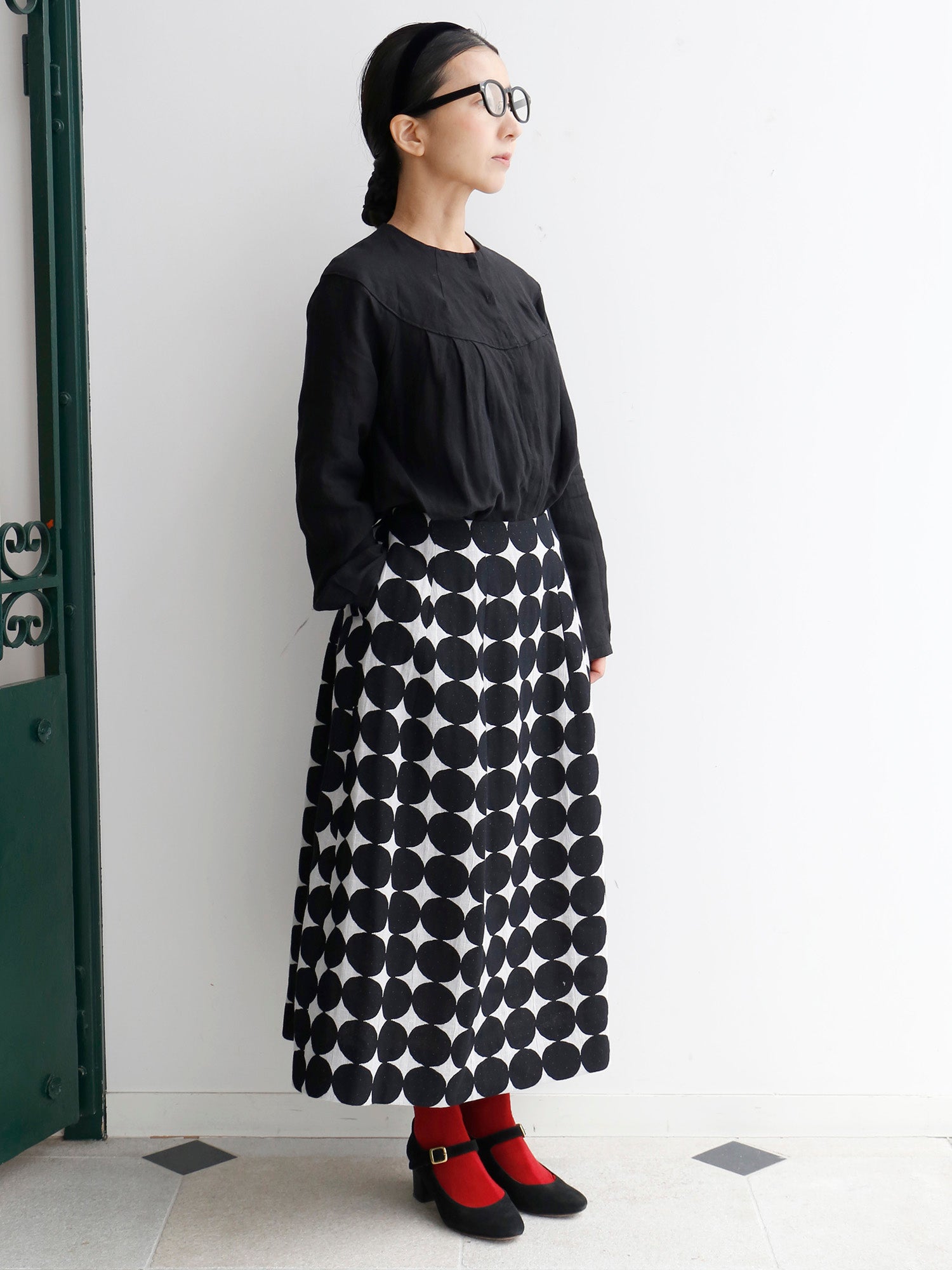 ノアール36（身長153cm）<br>スカート：ブリダ