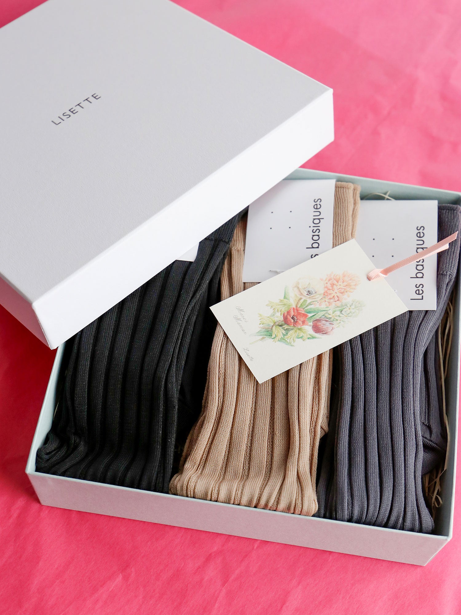 【母の日特別セット】シアーハイソックス 3色セット