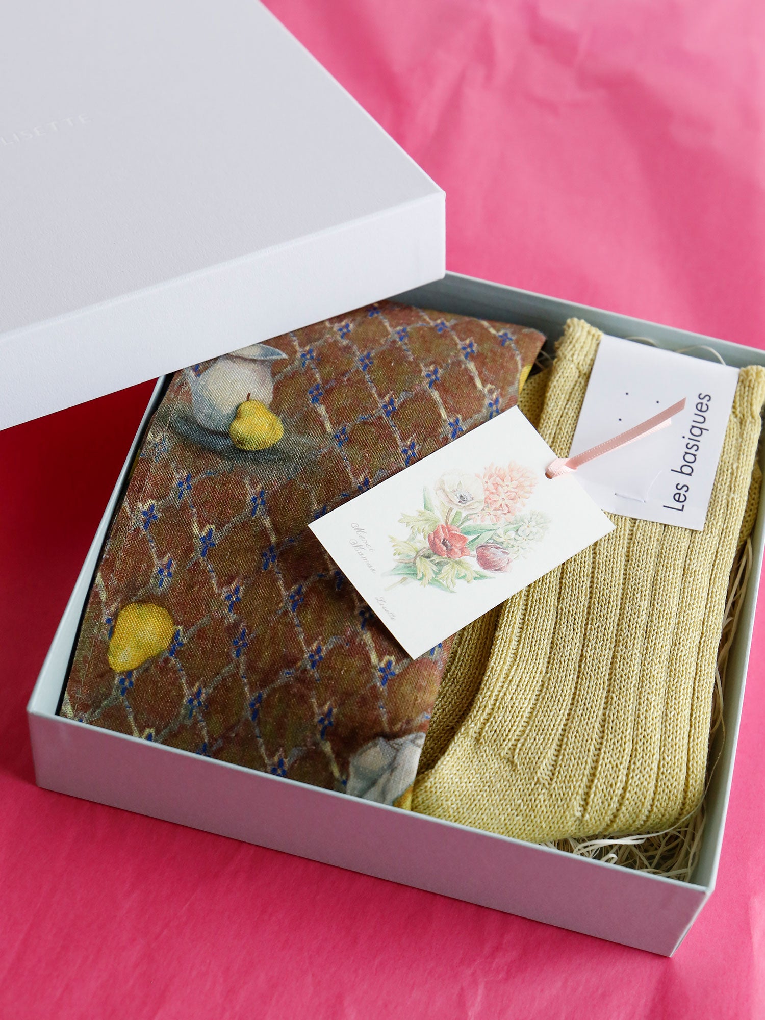 レ・ポワール＋靴下（黄緑）のセット