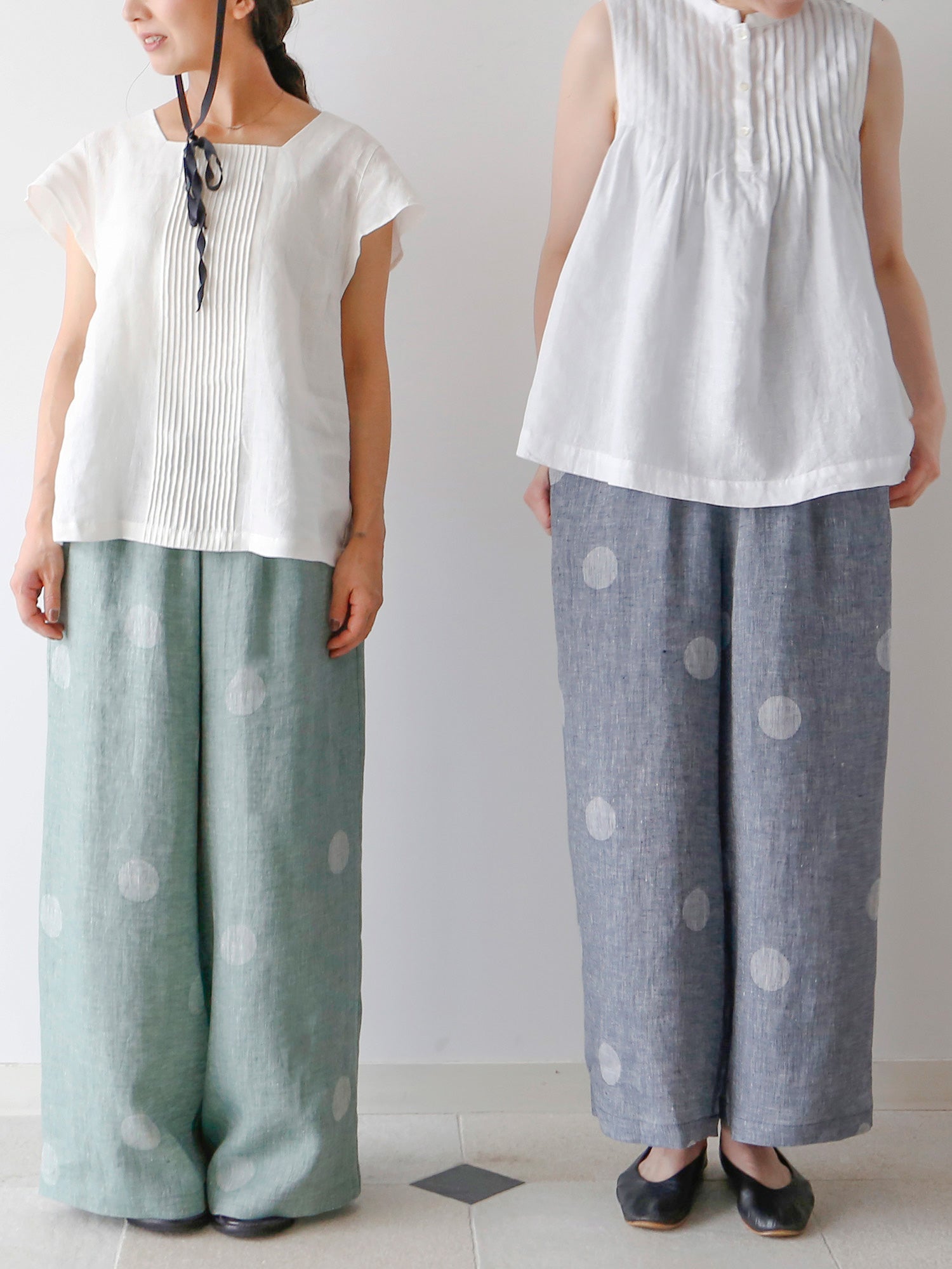 左：マント（身長153cm）<br>右：マラン（身長166cm）