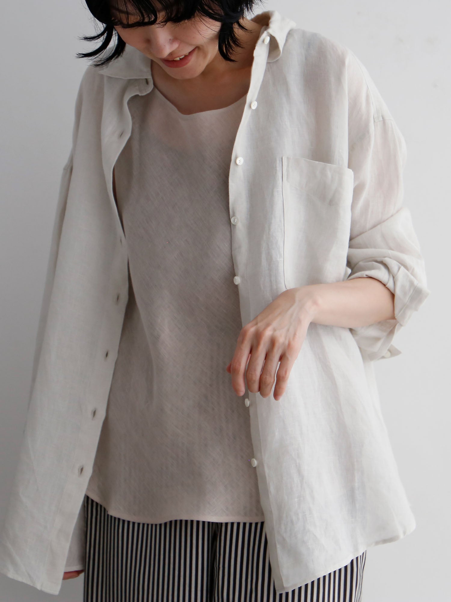 タンクトップ：HÉRNI No.42 バイアスタンクトップ