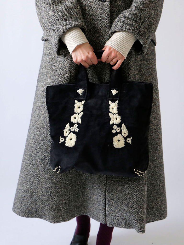 Khadi & Co. ベロア刺繍トートバッグ（ROSE BAG） | LISETTE
